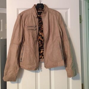 Tan Genuine Leather Jacket